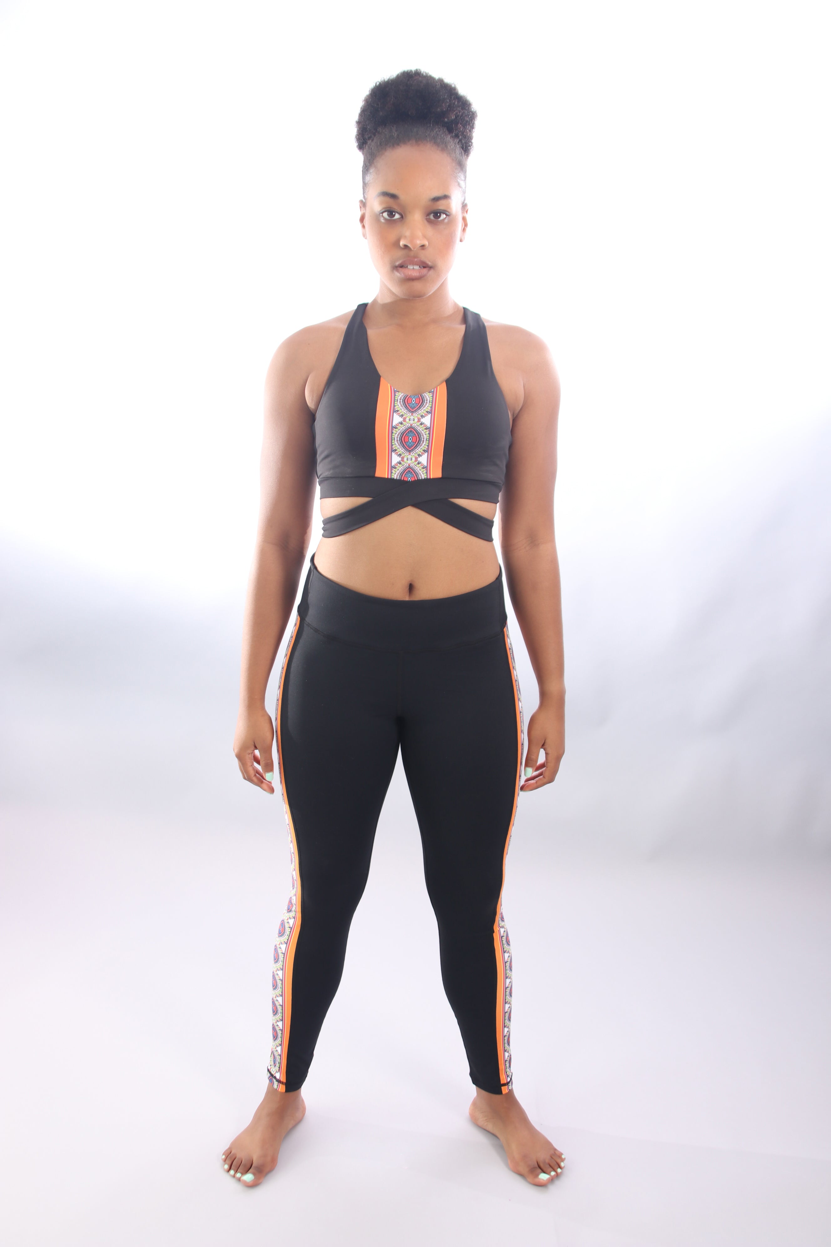 B20 Queen Exercise active wear Gray Coral Nylon women's sport power bra L XL